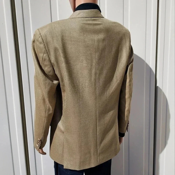 Joseph Abboud Mens Suit Jacket Lihht Brown 41R - Picture 4 of 9